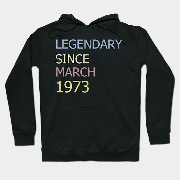 LEGENDARY SINCE MARCH 1973 Hoodie by BK55